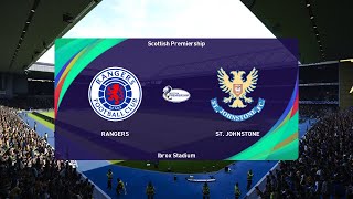 Rangers vs St Johnstone 17082024 Scottish League Cup PES 2021 [upl. by Gundry452]