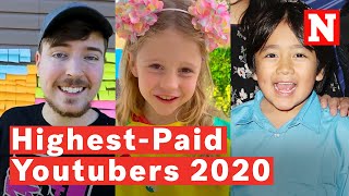 7 Highest Paid YouTubers In 2020 From Child Stars Ryan Kaji And Nastya To Mr Beast [upl. by Amron]