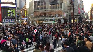 Tokyo Shibuya crossing during rush hour [upl. by Sudbury]