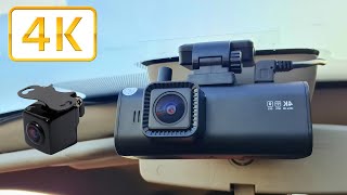 REDTIGER 4K Dual Dash Cam Builtin WiFi GPS  True 4K Dash cam ✔ [upl. by Merissa6]