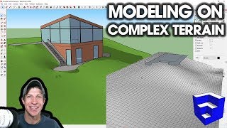 MODELING ON COMPLEX TERRAIN in SketchUp [upl. by Gascony401]