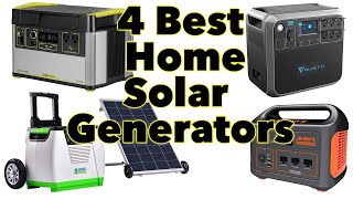 4 Best Home Solar Generators [upl. by Nnylyrehc413]