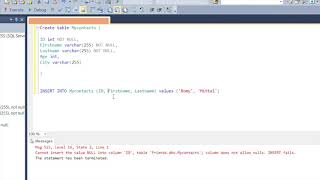 SQL Constraints  Lesson 5  Create or Add Constraints Primary Key Foreign Key Default etc [upl. by Nesila]