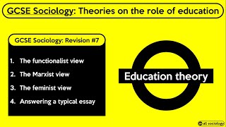 GCSE Sociology Revision from allsociology  Theories on Education Episode 7 [upl. by Leind]