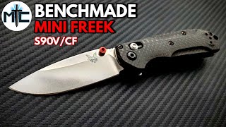 Benchmade 5651 Mini Freek S90VCF Folding Knife  Overview and Review [upl. by Jenda]