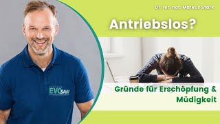 ANTRIEBSLOS 🥱 Warum bin ich so erschöpft   Dr rer nat Markus Stark [upl. by Noroj]