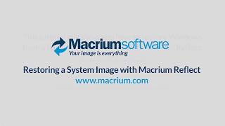 Restoring a System Image with Macrium Reflect [upl. by Onid]