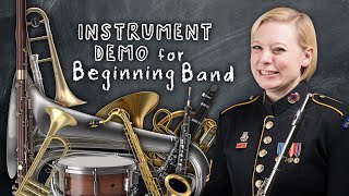 Instrument Demonstration for Beginning Band [upl. by Linoel]