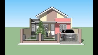 House building tutorial with Google Sketchup [upl. by Siuraj155]