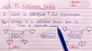 What is Bridge full Explanation  Computer Networking [upl. by Seugram380]