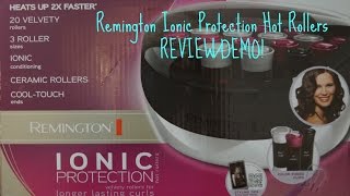 Remington Ionic Protection Hot Rollers REVIEWDEMO [upl. by Elumas]