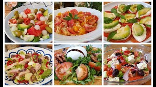 6 ensaladas frescas y saludables  LAS RECETAS DEL VERANO [upl. by Attenrev]