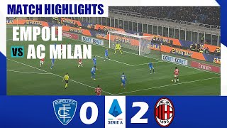 Empoli vs Milan 02  Serie A 202425  Match Highlights [upl. by Iron]