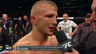 UFC 217 TJ Dillashaw Octagon Interview [upl. by Burg]