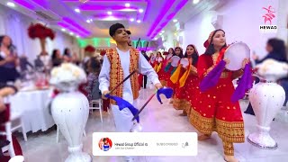 Hewad Group’s Afghan girls and boys new Attan amp dance to Freshta Sama amp Eqbal Pashto song in wedding [upl. by Robillard187]