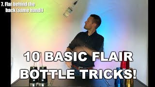 Flair bartending instruction video 2 10 basic working flair moves with bottle [upl. by Refinne]