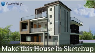 How to Design a House in SketchUp  Part  1 [upl. by Sainana]