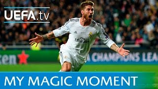 Sergio Ramos goal Real Madrid v Atlético 2014 UEFA Champions League final [upl. by Rockefeller]