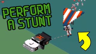 PERFORMING A STUNT in Smashy Road WANTED 2 [upl. by Liryc]