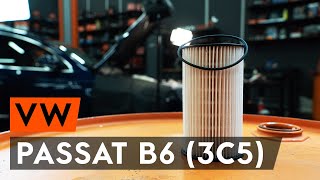 Wie VW PASSAT B6 P12 Kraftstofffilter wechseln AUTODOC TUTORIAL [upl. by Porty]