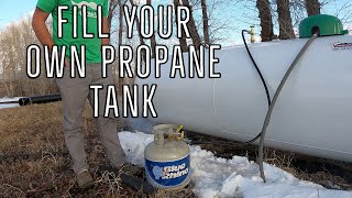 HOW TO FILL YOUR OWN PROPANE TANKS AT HOME [upl. by Anavi]