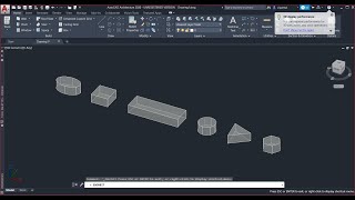 How To Draw Basic 3D shapes in AutoCAD [upl. by Enimaj]