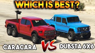 GTA 5 ONLINE  CARACARA VS DUBSTA 6X6 WHICH IS BEST [upl. by Herrmann]