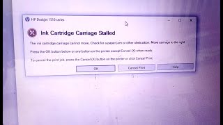 Ink cartridge carriage stalled 100 solved [upl. by Grant]