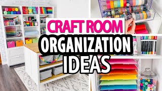 CRAFT ROOM ORGANIZATION HACKS 🌈 Simple Storage Ideas [upl. by Nalra]