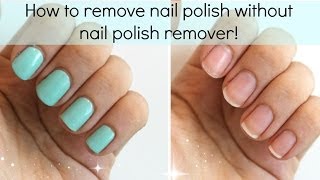 3 Ways To Remove Nail Polish WITHOUT Nail Polish Remover  Viki NailBeauty [upl. by Stanislas]