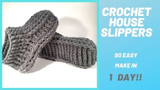 Crochet House Slippers [upl. by Davey]