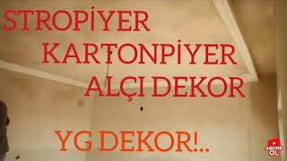 STROPiYER KARTONPİYER ALÇI DEKOR [upl. by Arorua650]