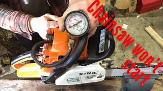 How to fix a chainsaw that won’t start [upl. by Bay]