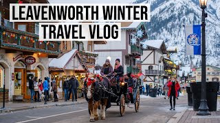 A Snowy Weekend in Leavenworth Lake Chelan and Wenatchee Washington  Winter Travel Vlog [upl. by Herby]