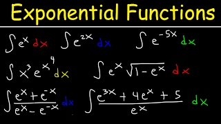 Integrating Exponential Functions By Substitution  Antiderivatives  Calculus [upl. by Gensmer593]