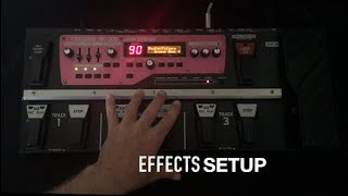 EFFECTS amp INPUT SETUP BOSS RC300 LOOP STATION [upl. by Oelgnaed]