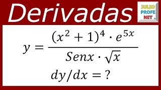 DERIVACIÓN LOGARÍTMICA  Ejercicio 2 [upl. by Rahm]