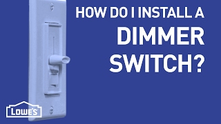 How Do I Install a Dimmer Switch  DIY Basics [upl. by Yemrej]