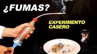 ¿Fumas Experimento Casero muestra Efecto en Pulmones [upl. by Llevrac]