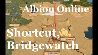 Albion Online  Caerleon to Bridgewatch fast almost safely [upl. by Hnahym]