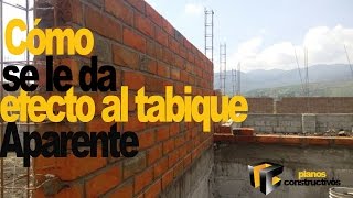 Como se hace un muro de tabique aparente [upl. by Win]