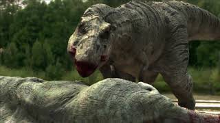 Tarbosaurus vs Tsintaosaurus  Тарбозавр против Цинтаозавра [upl. by Couchman]