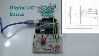 Digital IO Basics Arduino Uno [upl. by Arahat]