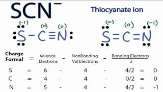 SCN Lewis Structure  How to Draw the Lewis Structure for SCN Thiocyanate Ion [upl. by Kendricks117]