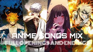 BEST ANIME OPENINGS amp ENDINGS MIX COMPILATION FULL SONGS 2 [upl. by Charie]