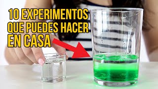 10 EXPERIMENTOS PARA HACER EN CASA  Experimentos fáciles y sencillos RECOPILACIÓN [upl. by Coleman]