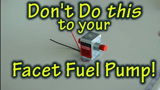 Dont Do THIS to your Facet Fuel Pump [upl. by Enileoj]