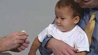 Neuro exam 12 Month MotorCoordination  Pincer Grasp [upl. by Deborah156]