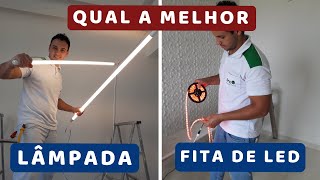 MELHOR ILUMINAÇÃO LÂMPADA OU FITA DE LED [upl. by Trueman]