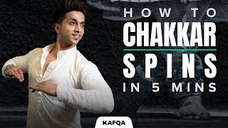 How to do Kathak Spins 5 steps Kathak Dance Tutorials [upl. by Marielle]